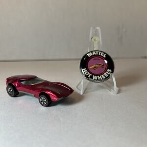 Hot Wheels Redline Torero Magenta 1968 USA Base Opening Rear Engine Vintage